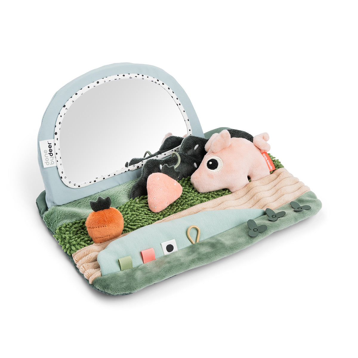 Aktivspielzeug mit Spiegel - Tummy time sensory mirror Tiny - DONE BY DEER