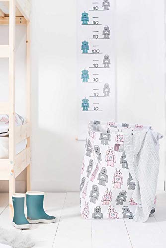 Jollein Growth Chart Messlatte – Roboter in Teal