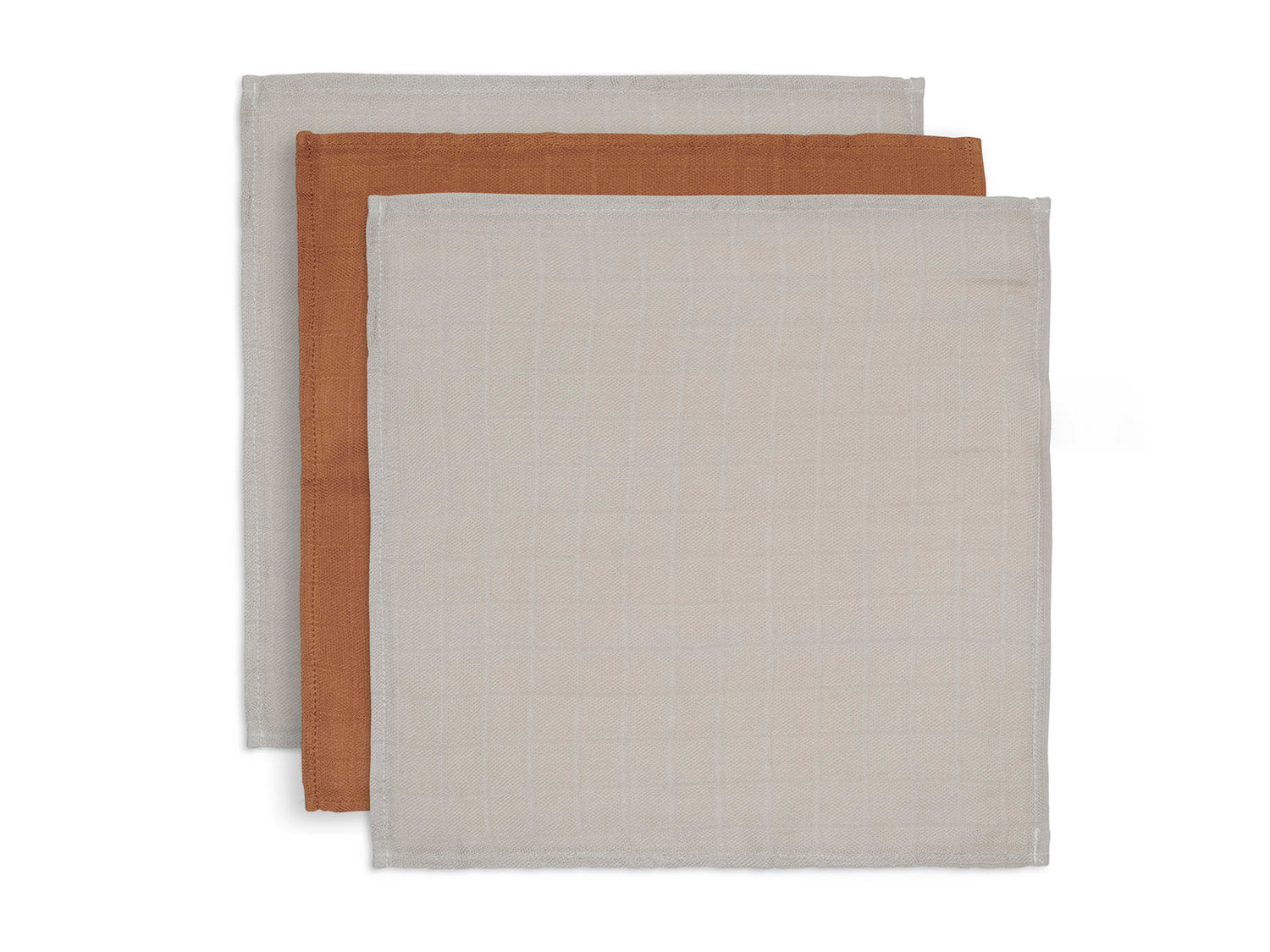 Jollein Spucktücher – 3er-Set (31×31 cm)