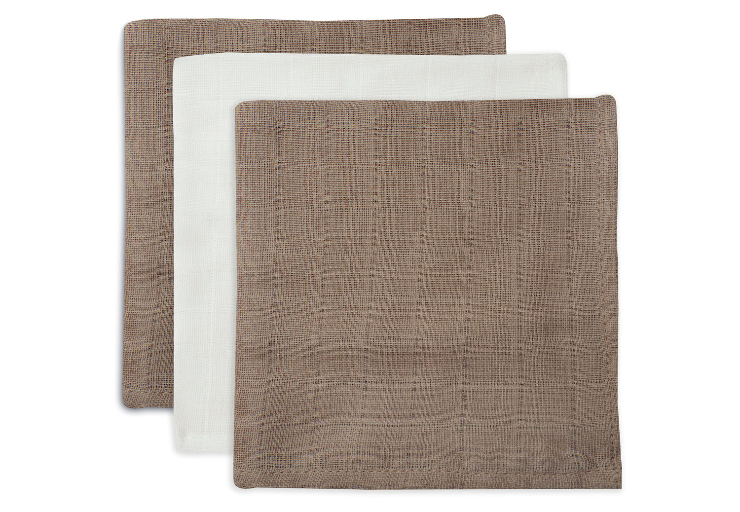 Jollein Spucktücher – 3er-Set (31×31 cm)
