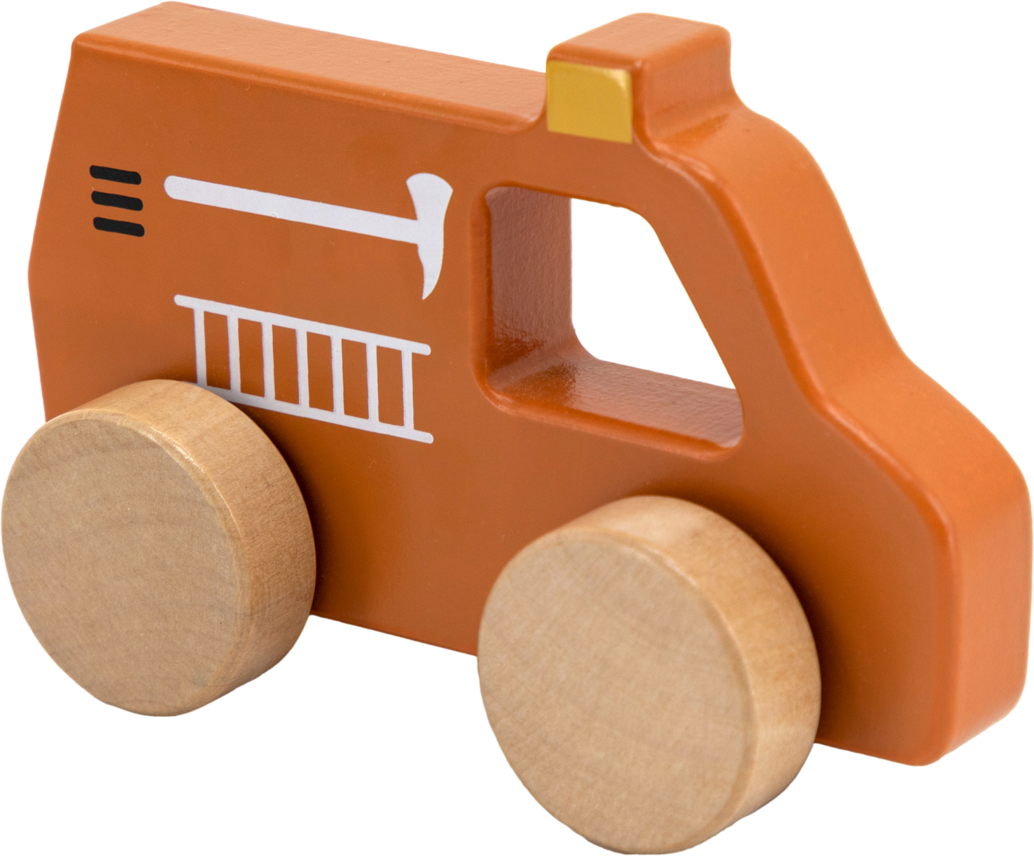 Feuerwehrauto aus Holz