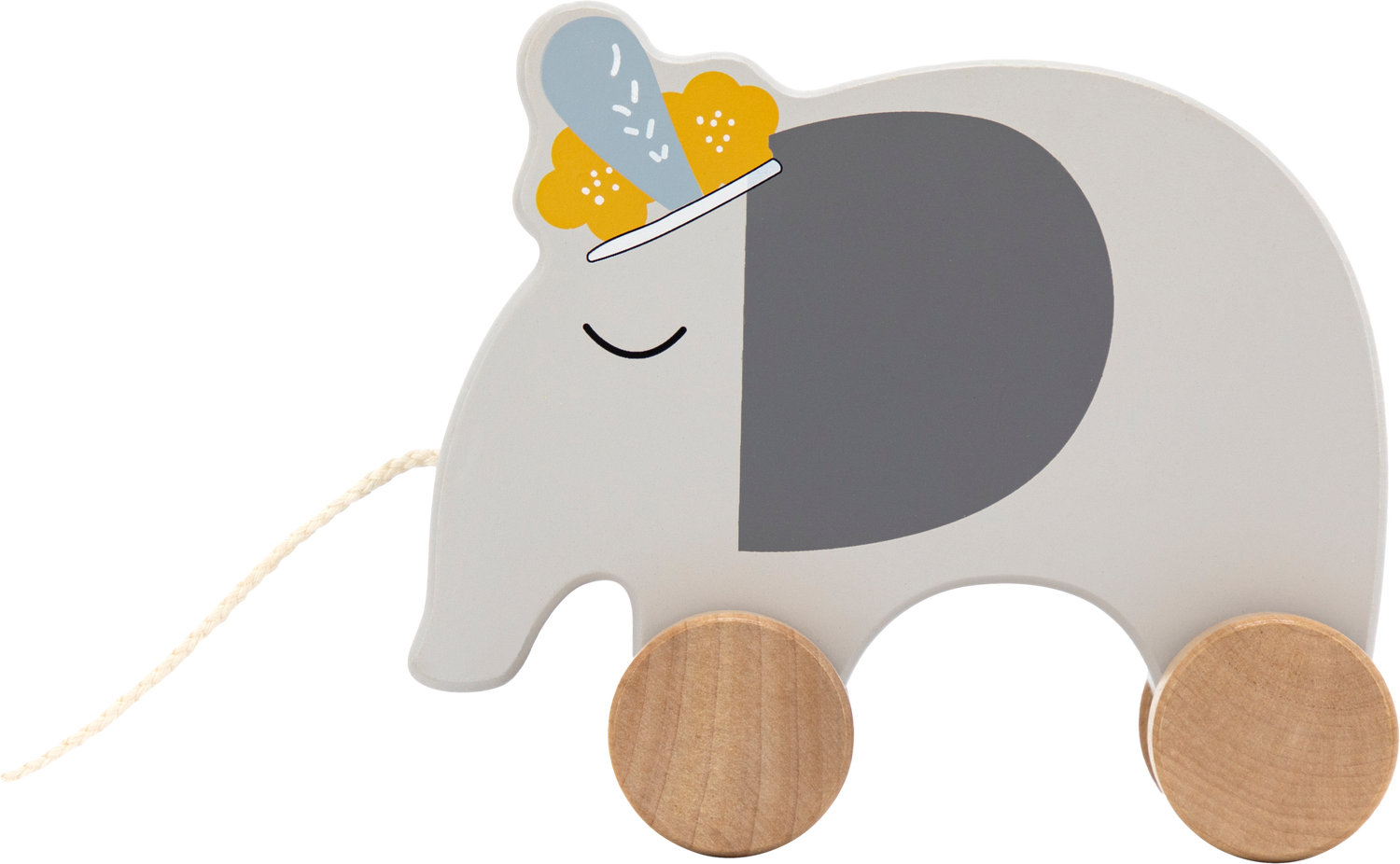 TRYCO Elefant Nachziehspielzeug aus Holz