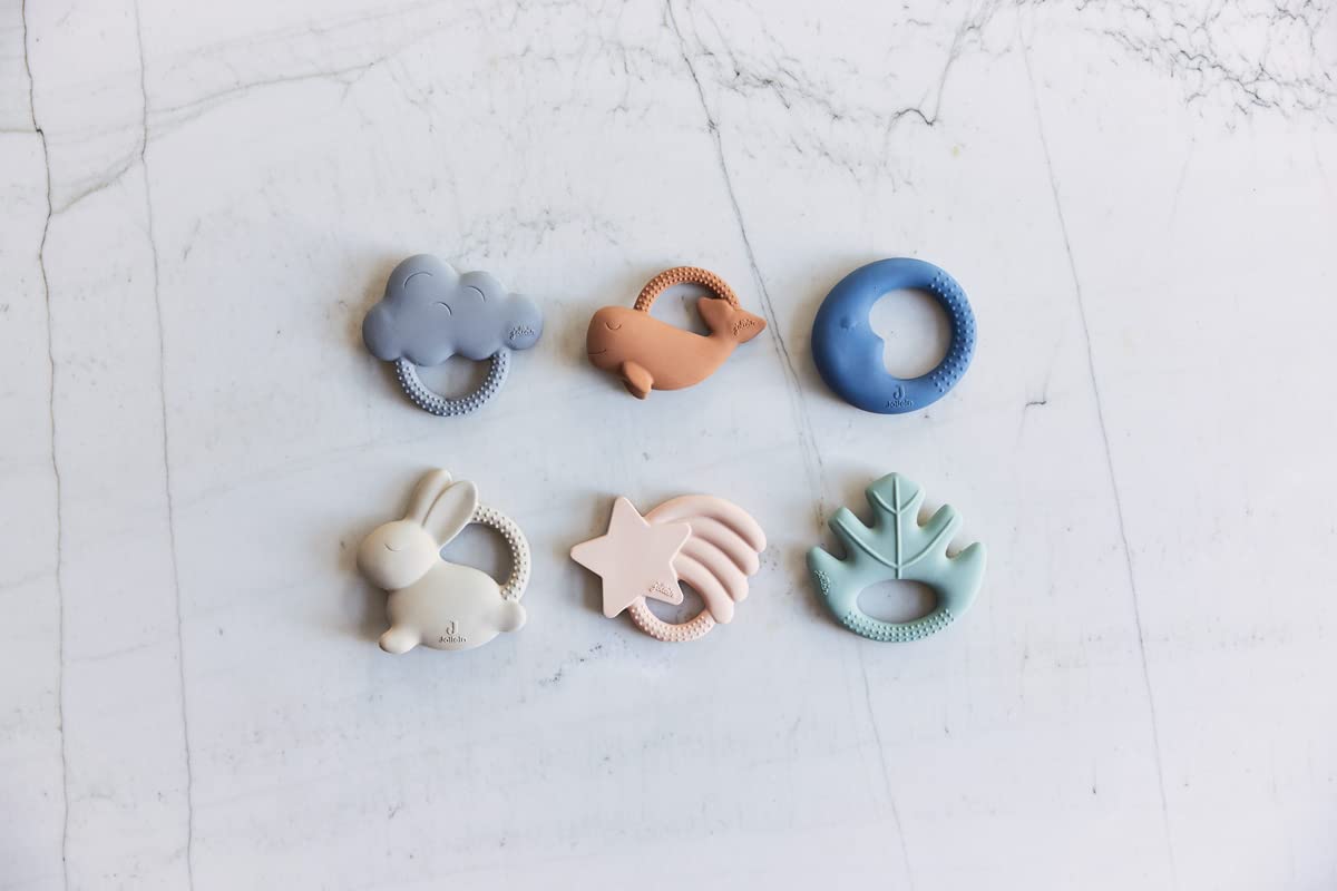 Jollein Beißring „Sternschnuppe“ – Naturkautschuk