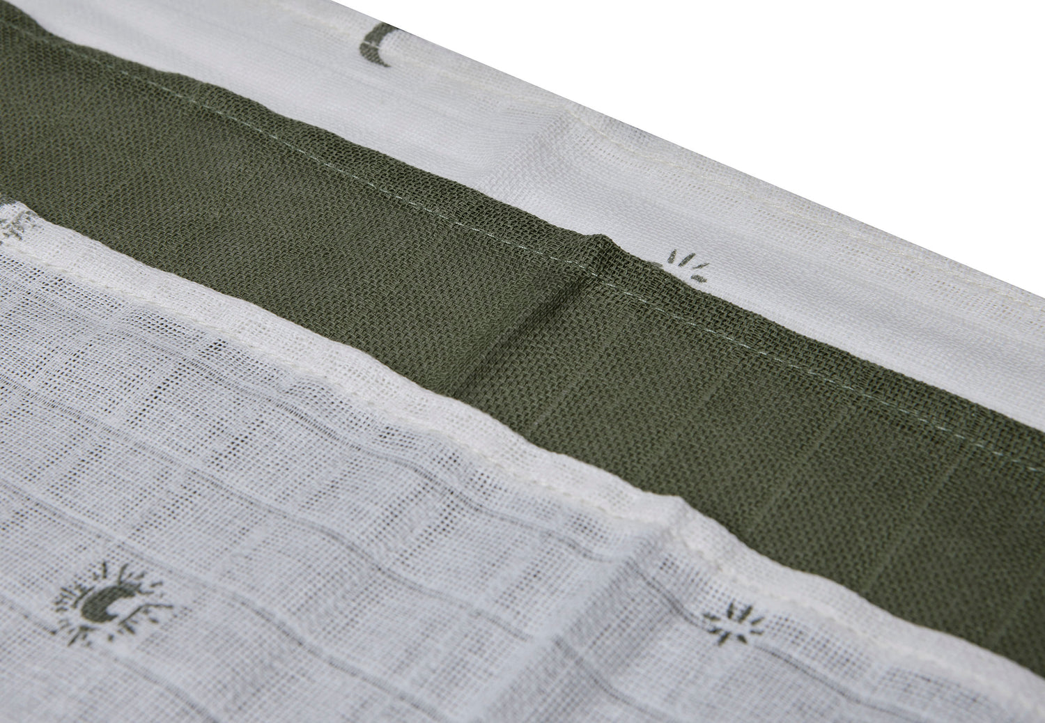 Jollein Spucktücher „Stargaze Leaf Green“ – 3er Set (31x31cm)