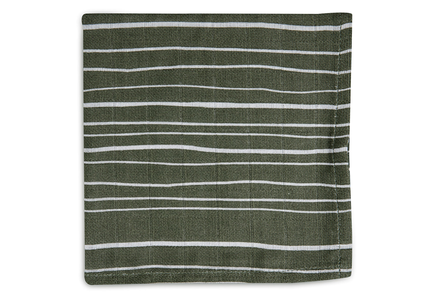 Jollein Spucktücher „Stripe & Olive“ – 2er Set (31x31cm)