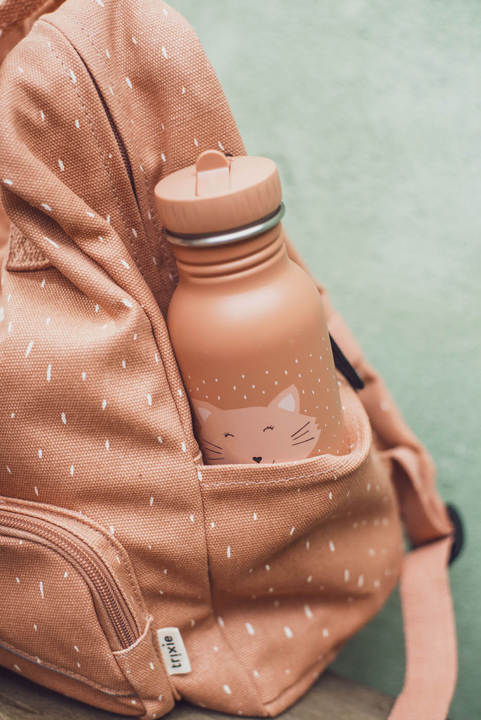 Trixie Trinkflasche personalisierbar 350ml- Kinder Trinkflasche mit Namen BPA-frei