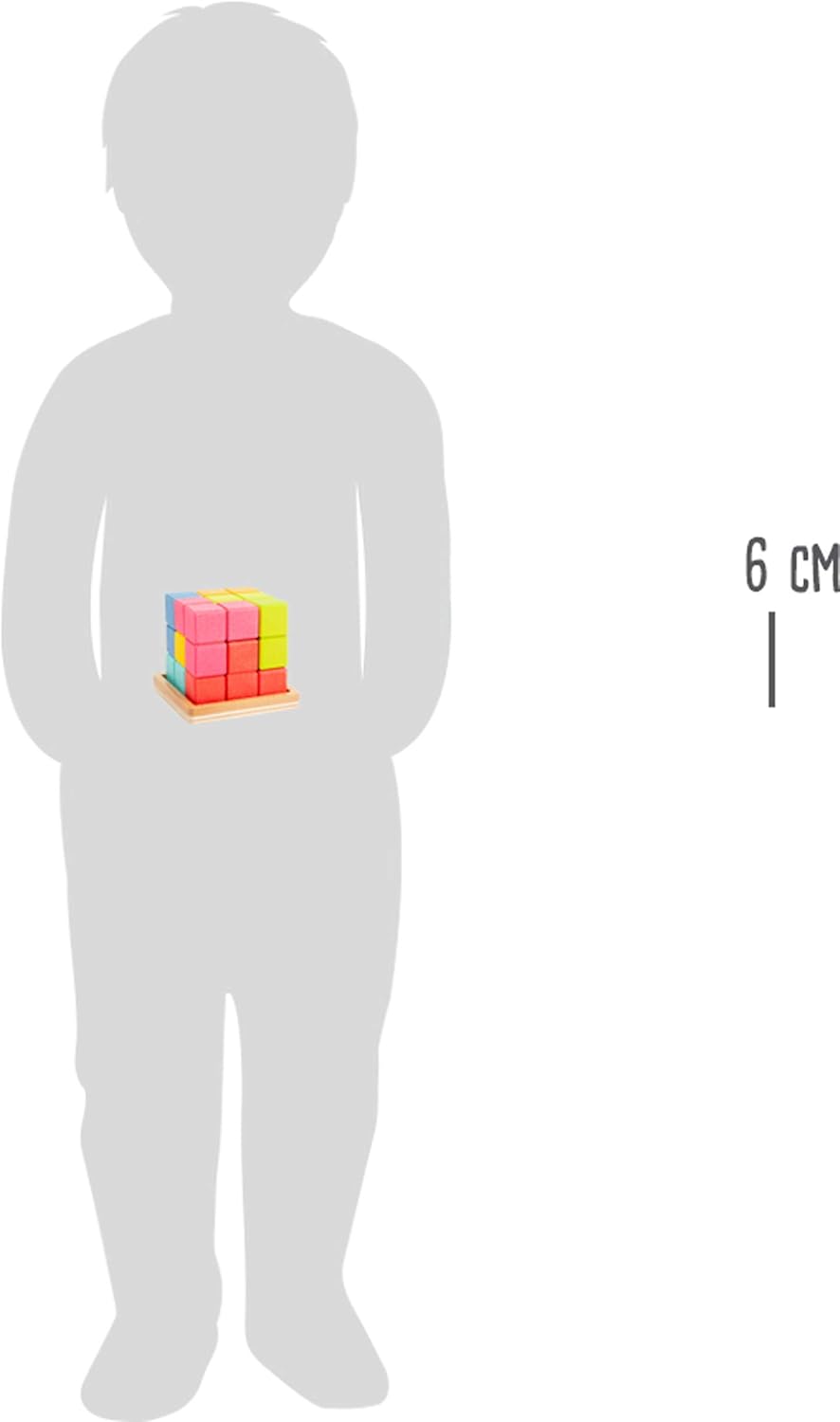 small foot 3D-Puzzle Würfel aus Holz