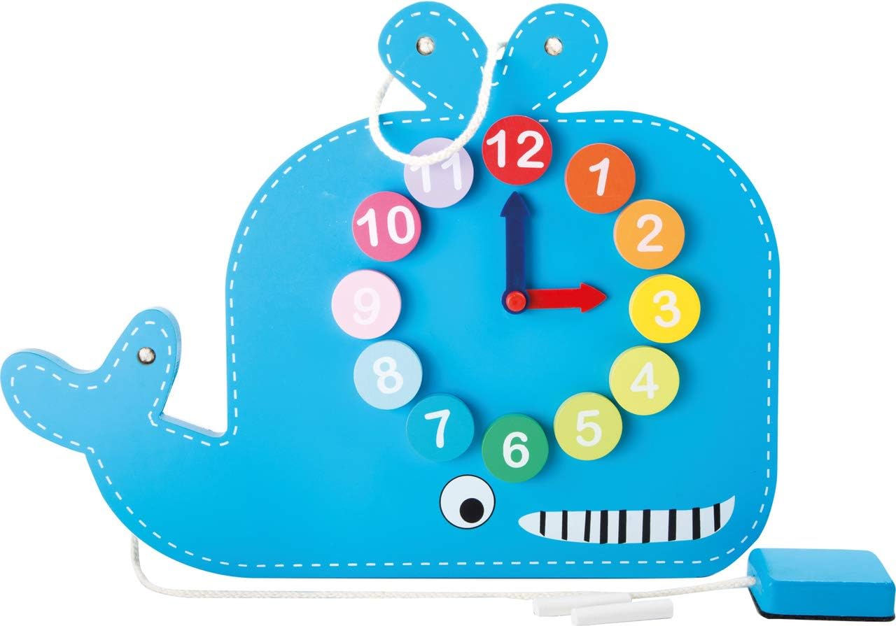 small foot Lernuhr mit Tafel Wal