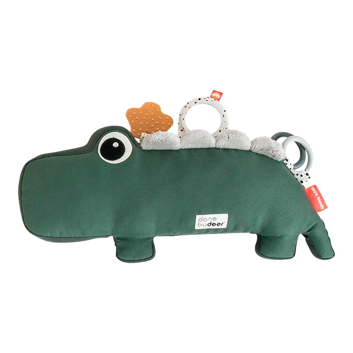 Done by Deer Spielkissen „Tummy Time Croco“ – Grün