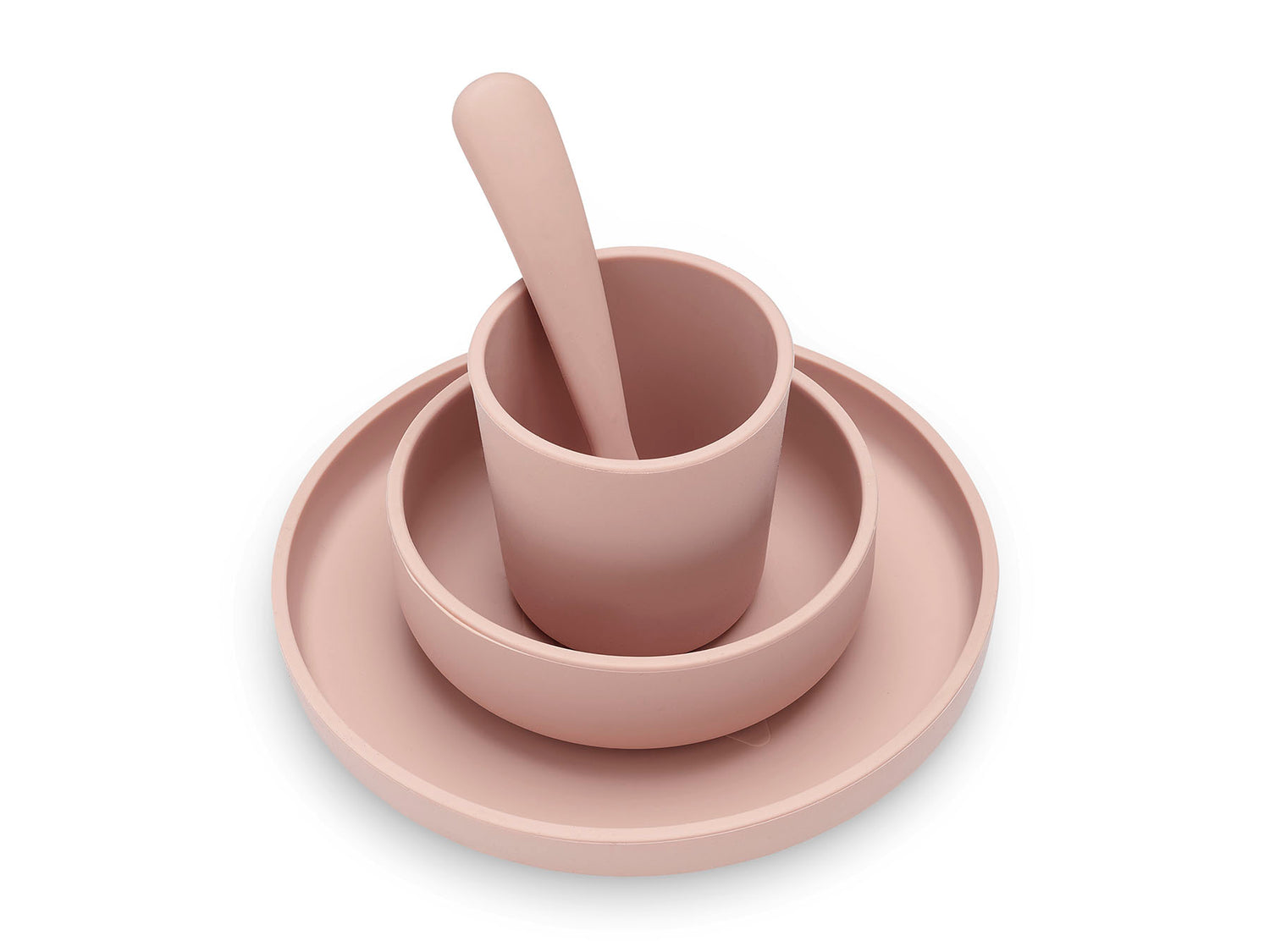 Jollein Kinder-Geschirrset Silikon – 4-teilig