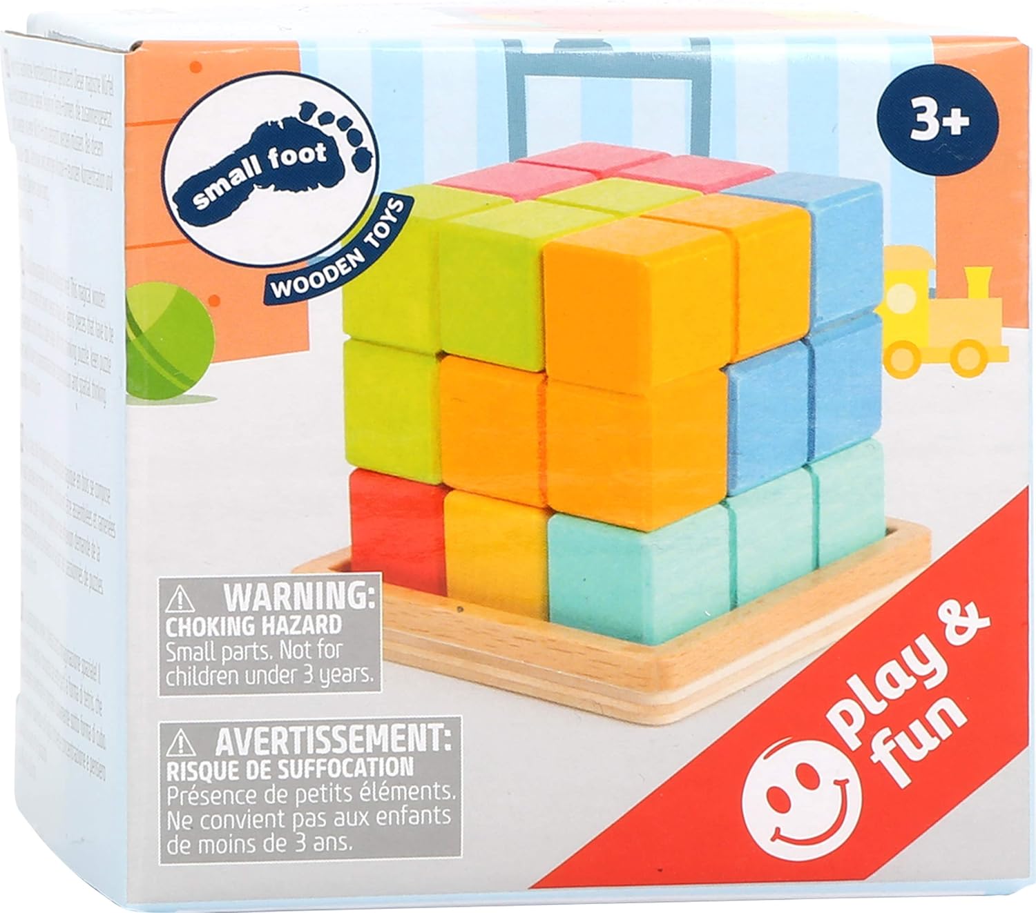 small foot 3D-Puzzle Würfel aus Holz