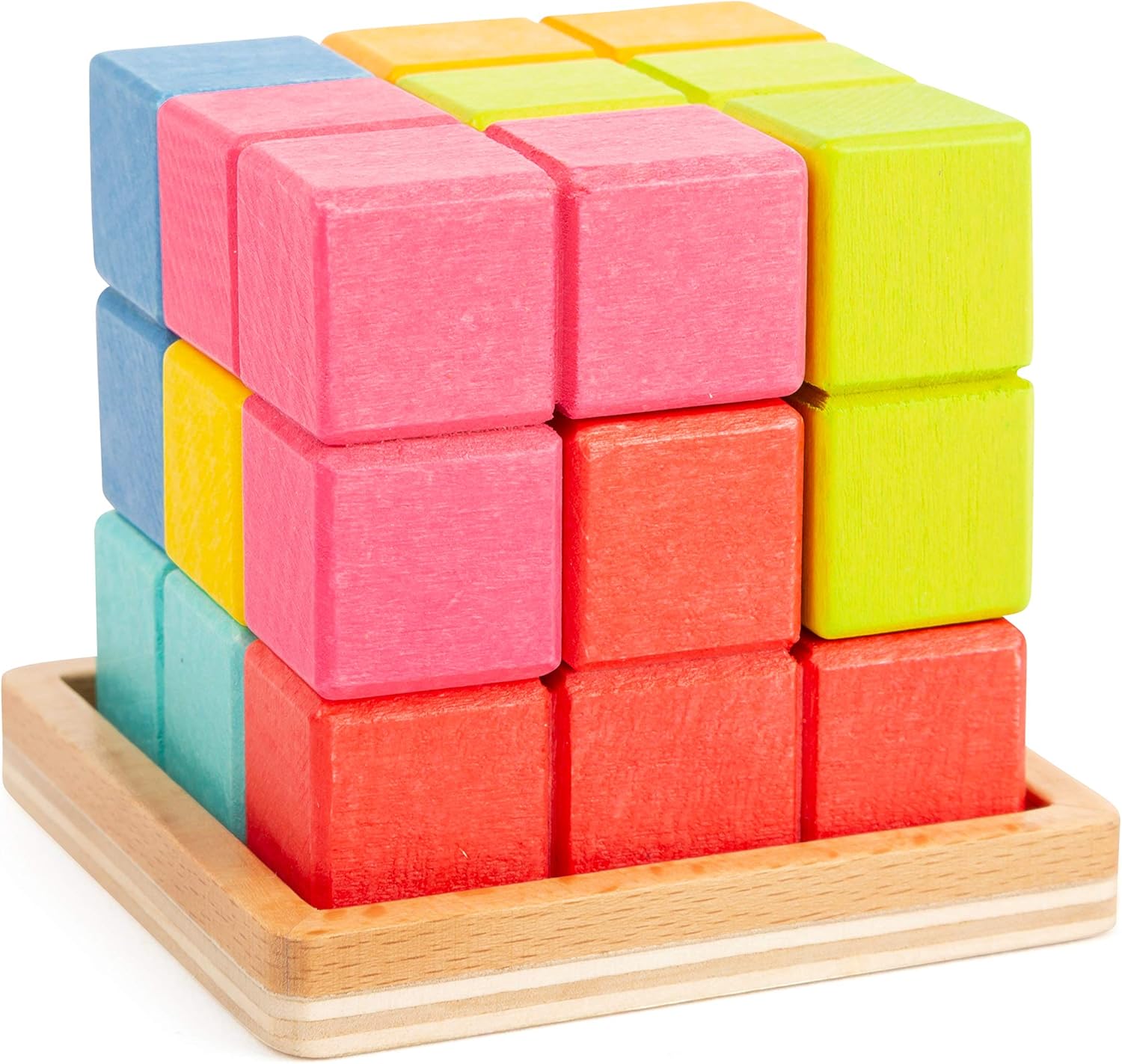 small foot 3D-Puzzle Würfel aus Holz