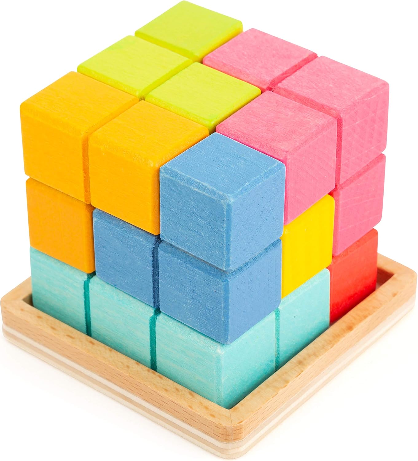 small foot 3D-Puzzle Würfel aus Holz