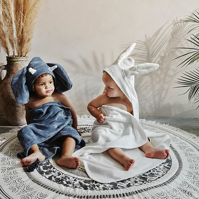 Kaputzenhandtuch Hase - Elodie Details Vanilla White Bunny