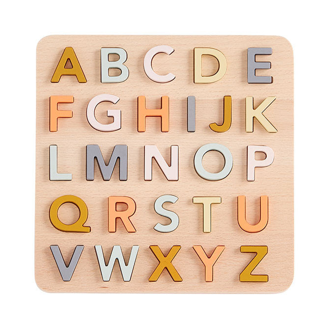 Kids Concept ABC-Puzzle aus Holz, Bunt