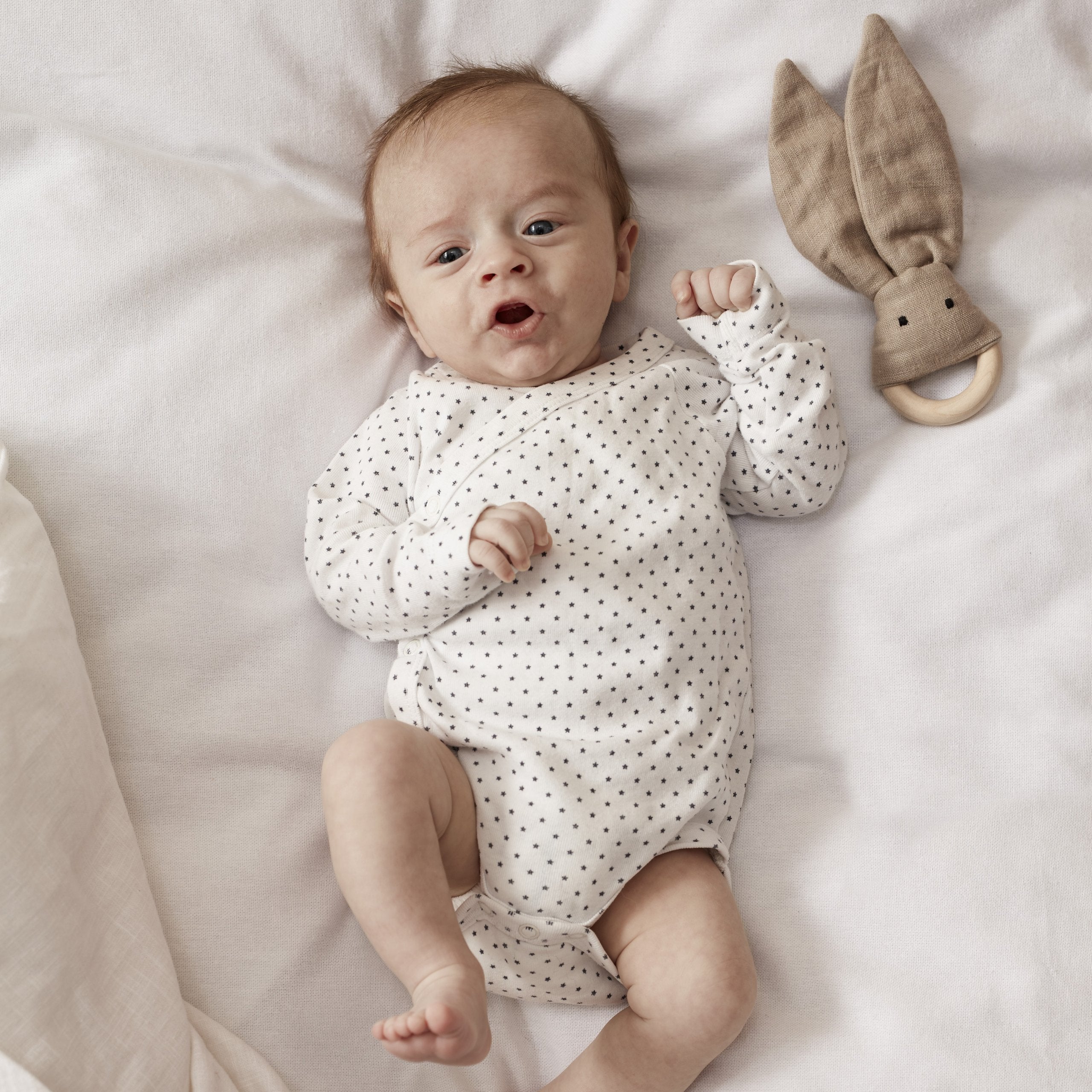 Kid’s Concept Beissring Hase Leinen Holz beige