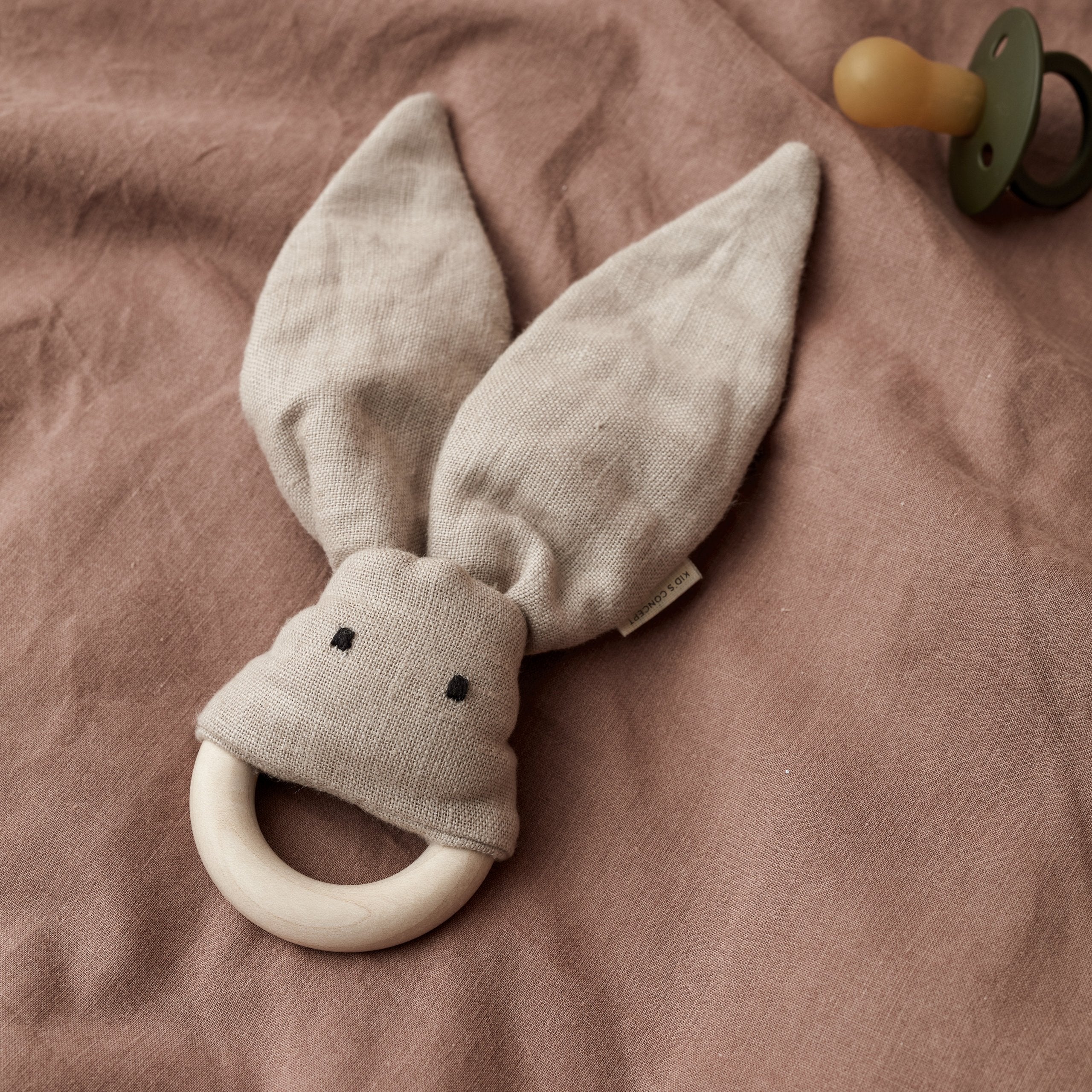 Kid’s Concept Beissring Hase Leinen Holz beige