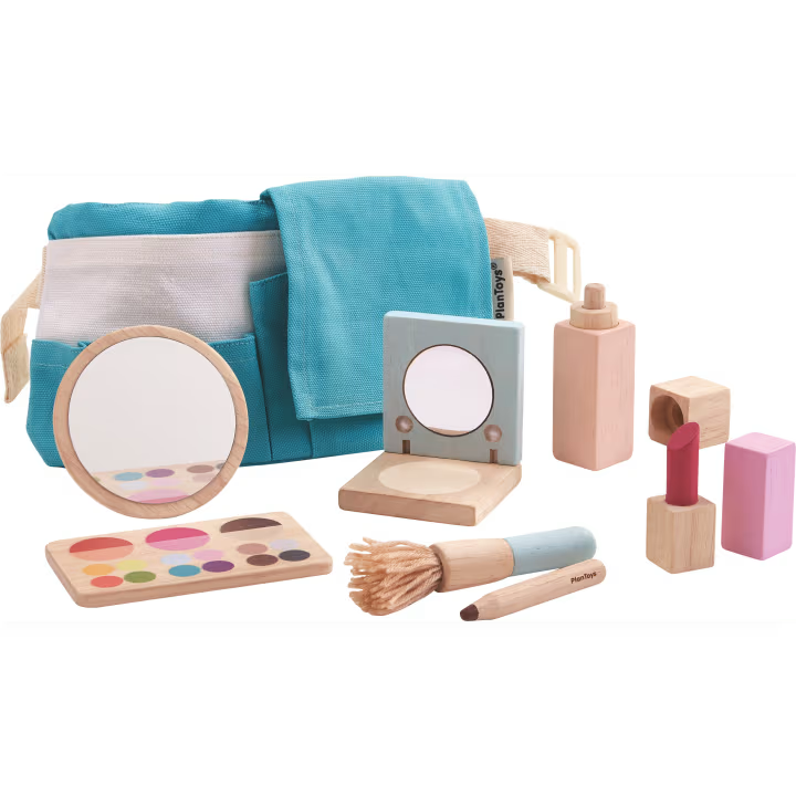 PlanToys Schminkset aus Holz mit Zubehör / Kinder Make-up Set