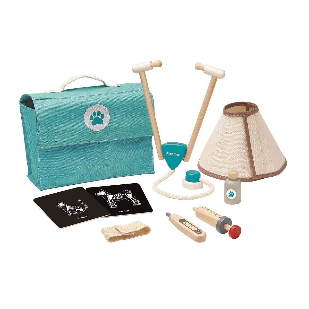 PlanToys Tierazt-Tasche für Kinder aus Holz