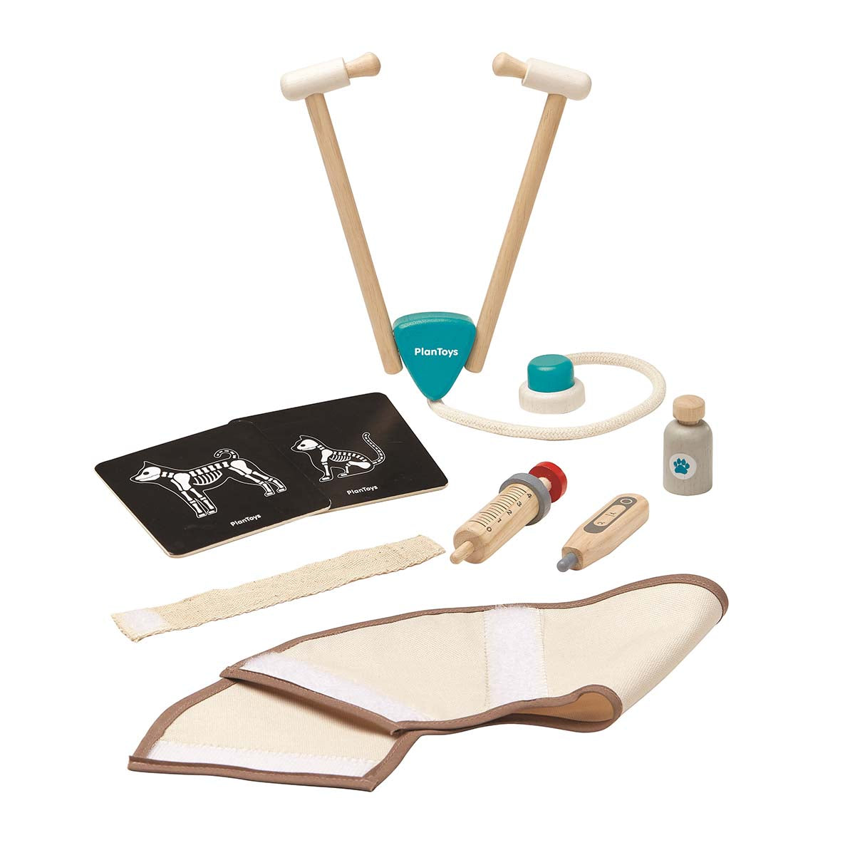 PlanToys Tierazt-Tasche für Kinder aus Holz