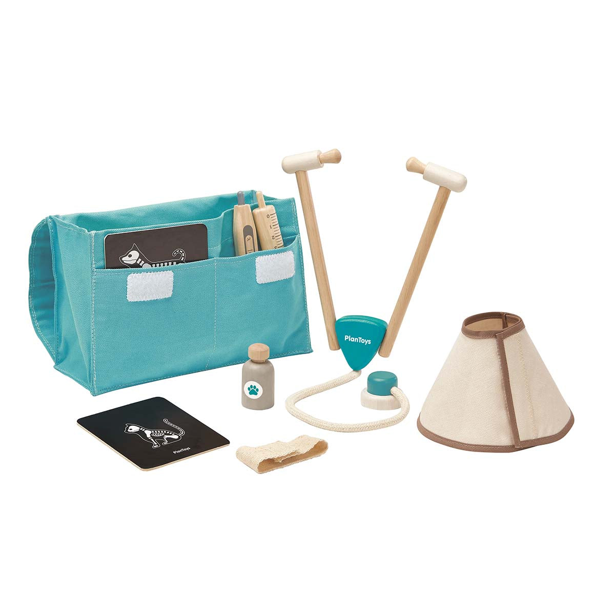 PlanToys Tierazt-Tasche für Kinder aus Holz