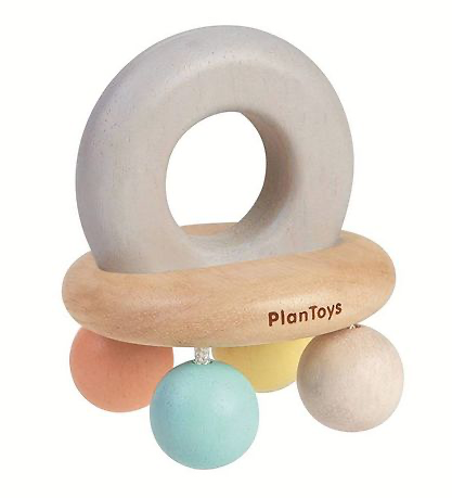 PlanToys Glocken-Rassel Pastell