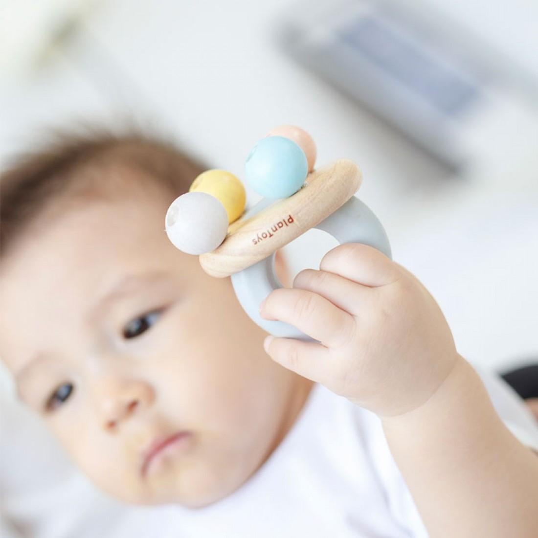 PlanToys Glocken-Rassel Pastell