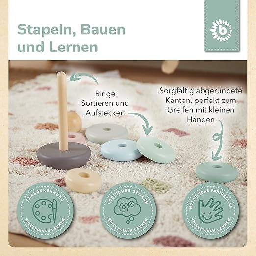 Bieco Stapelturm aus Holz