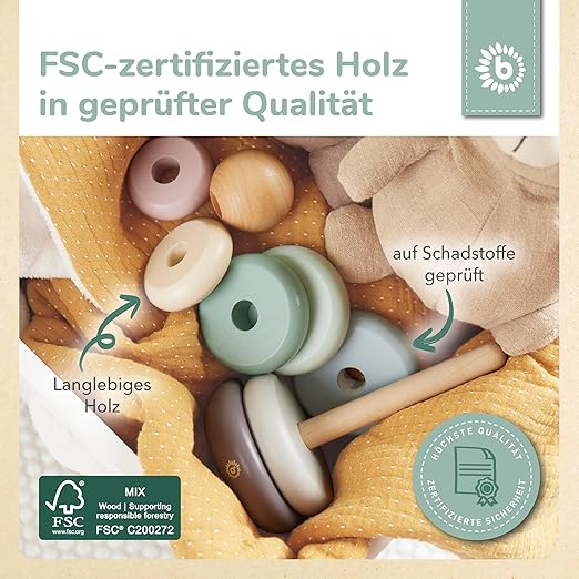 Bieco Stapelturm aus Holz