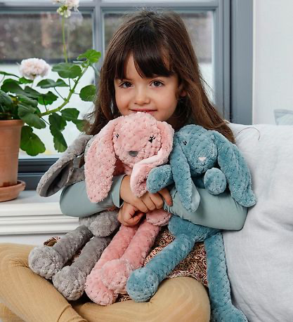 Teddykompaniet Kuscheltier Hase Vafflan Vera Kaninchen Grau