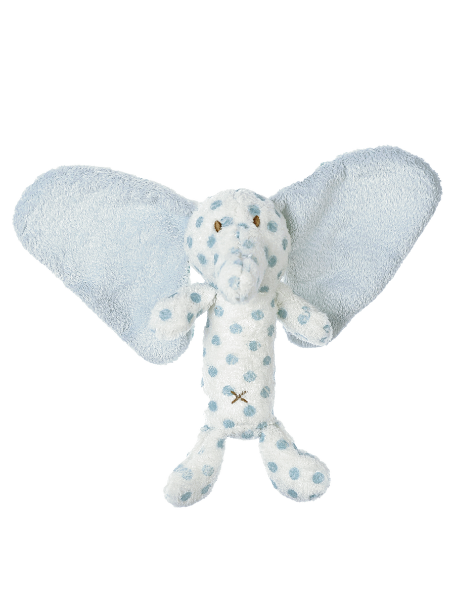 Teddy Baby Plüschrassel (Elefant Blau) Big Ears by teddykompaniet