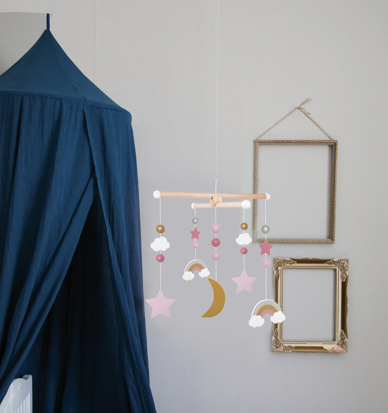 JaBaDaBaDo Mobile Regenbogen & Sterne aus Holz