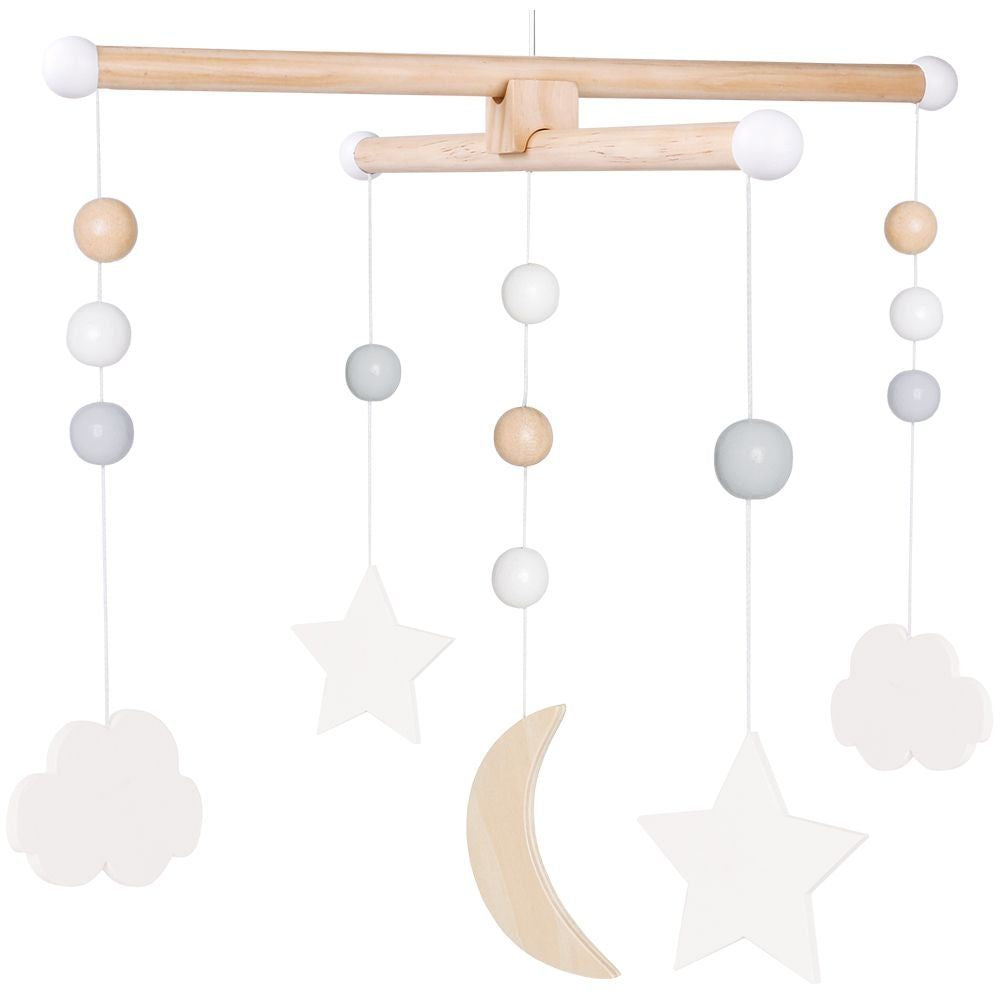 JaBaDaBaDo Mobile Wolken aus Holz