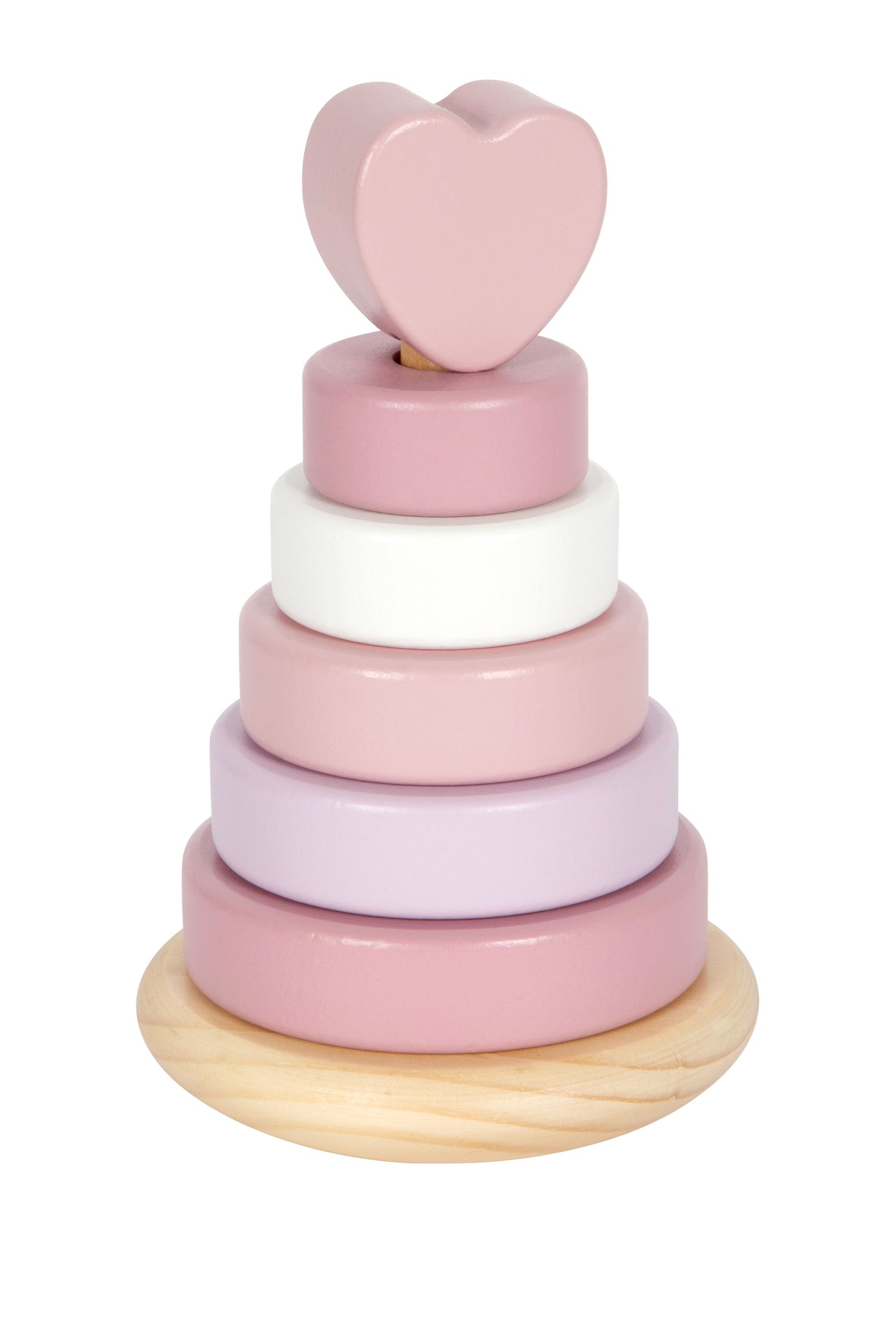 Stapelturm mit Herz in rosa von small foot