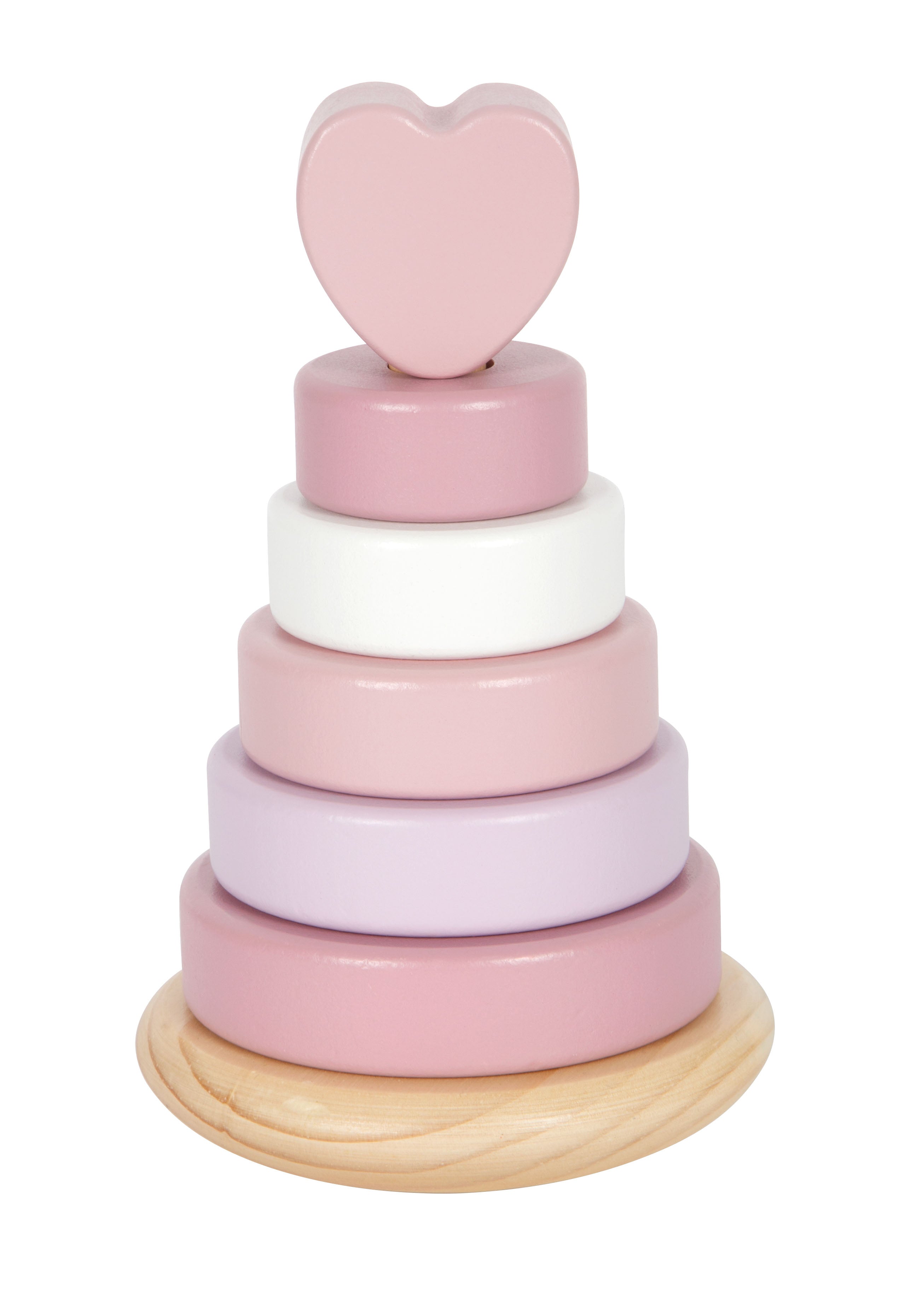 Stapelturm mit Herz in rosa von small foot