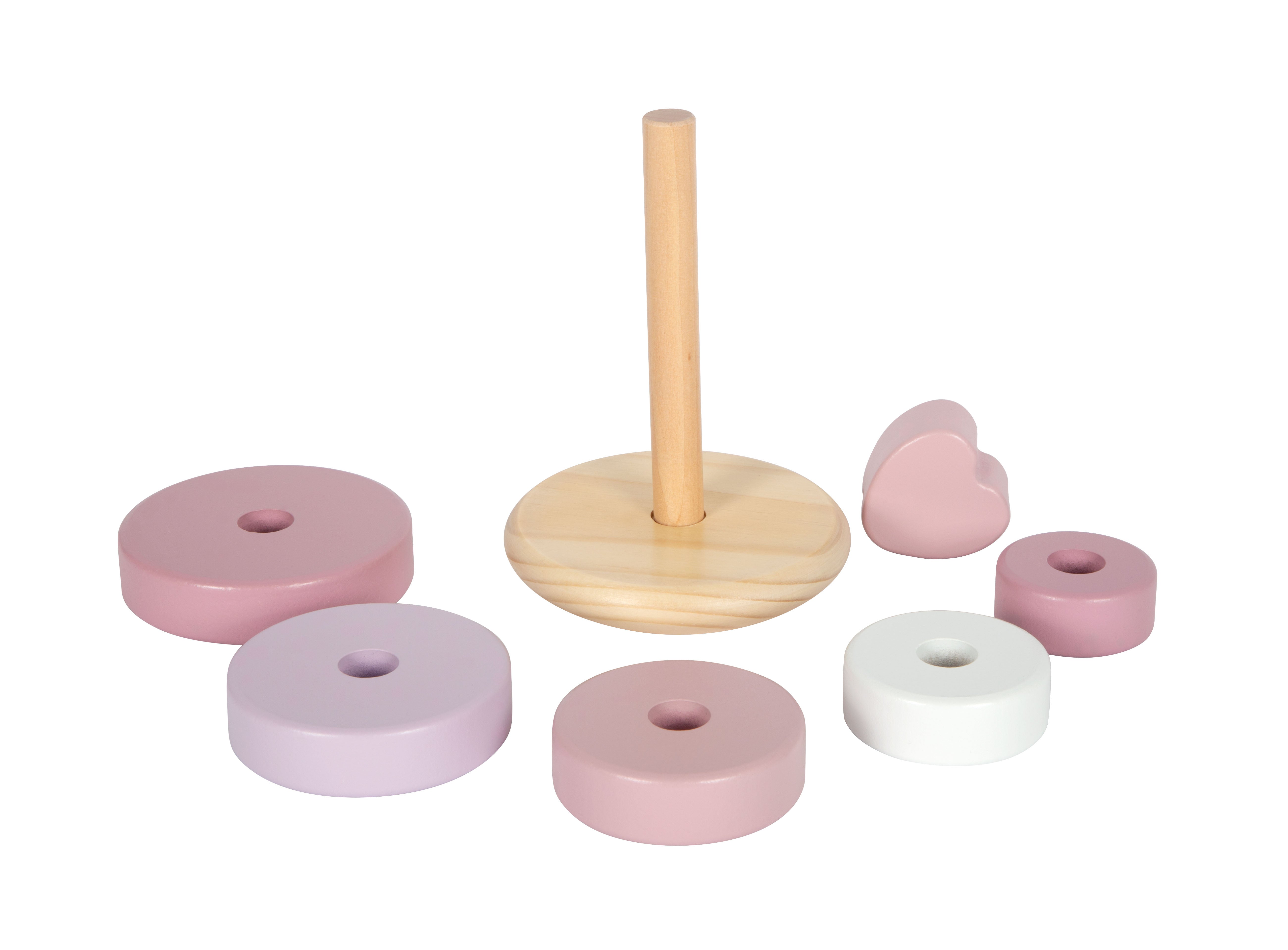Stapelturm mit Herz in rosa von small foot