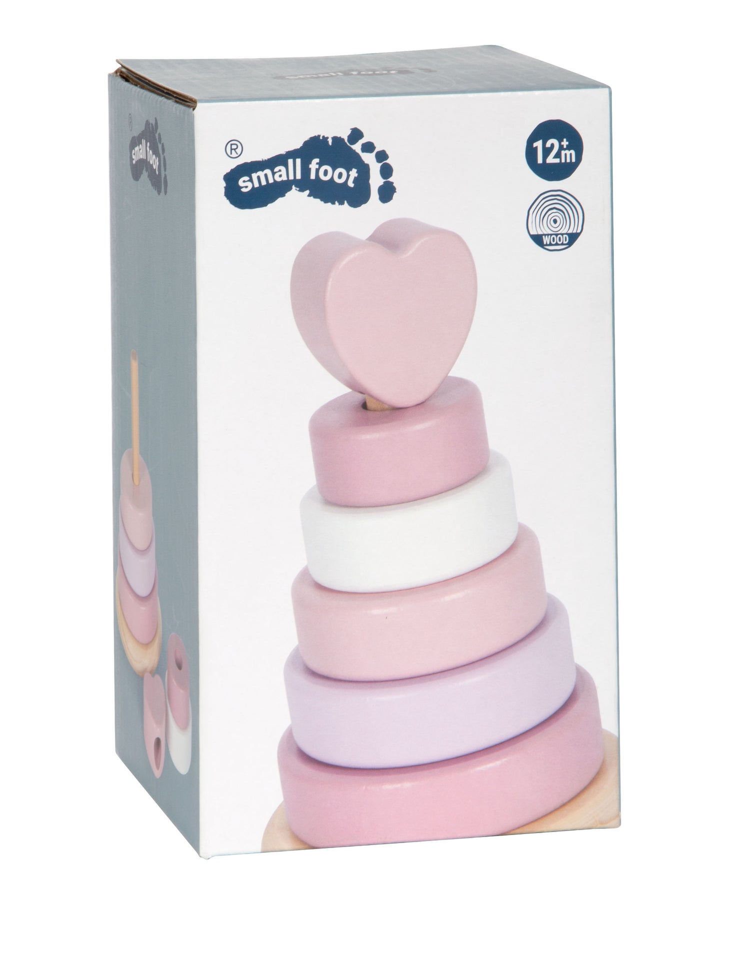 Stapelturm mit Herz in rosa von small foot
