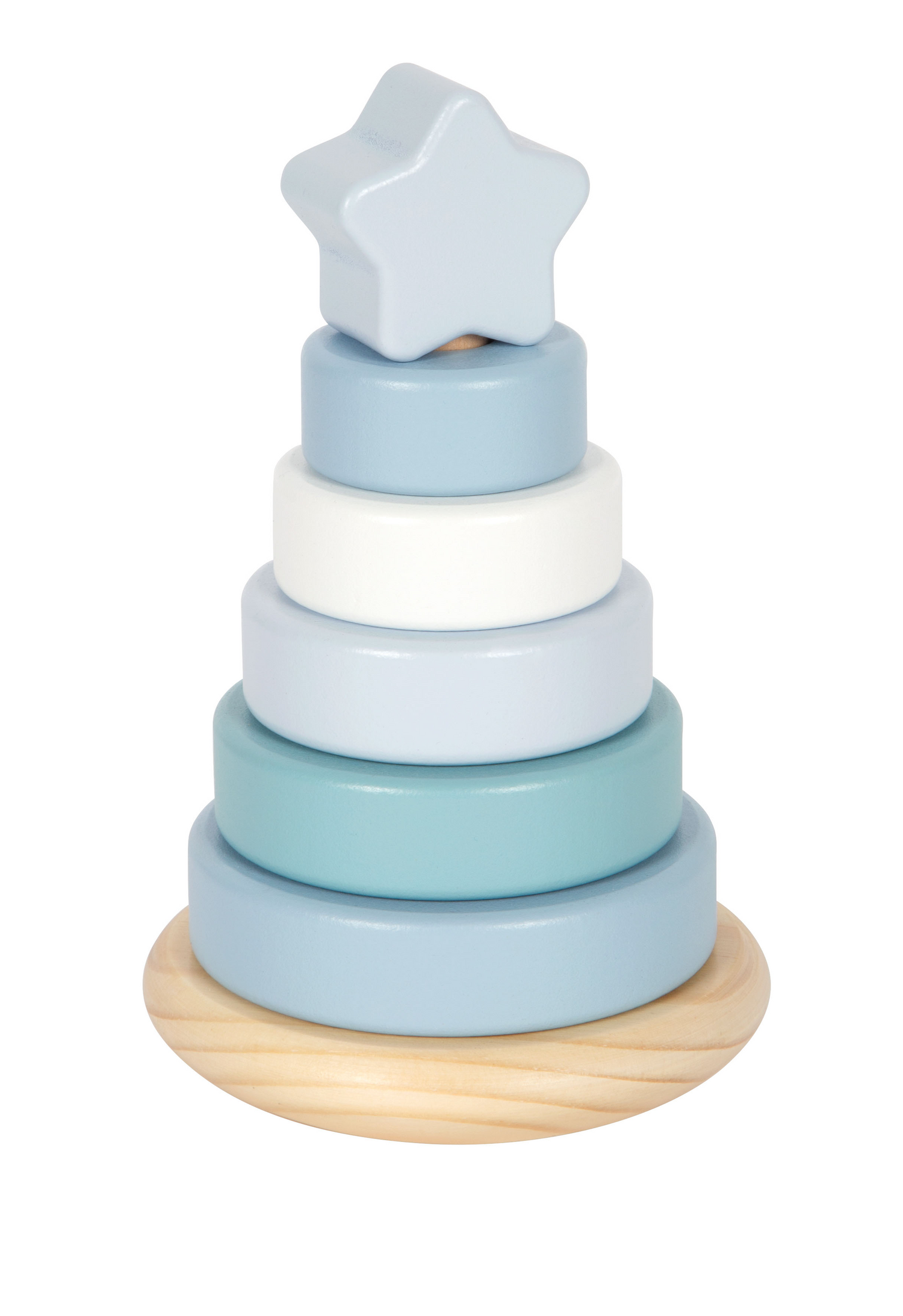 Stapelturm mit Stern in blau von small foot