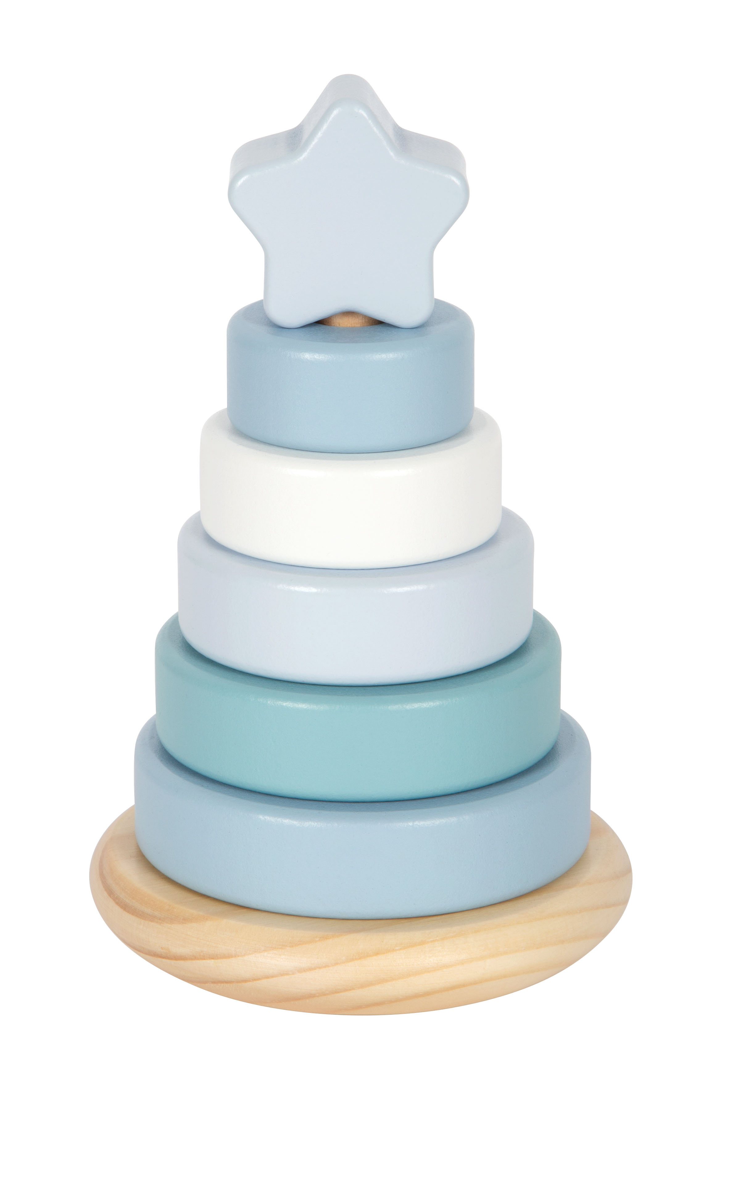 Stapelturm mit Stern in blau von small foot