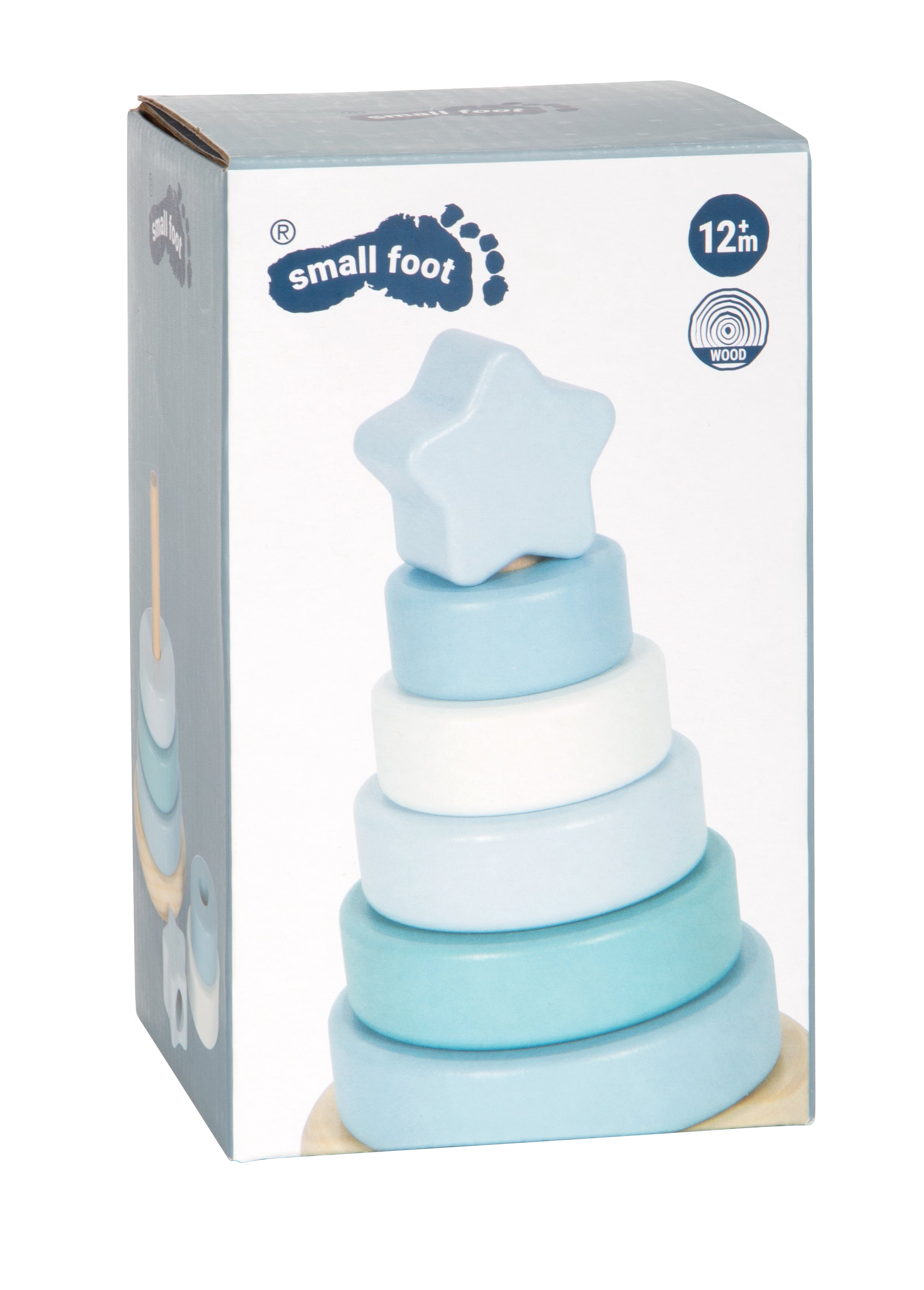 Stapelturm mit Stern in blau von small foot