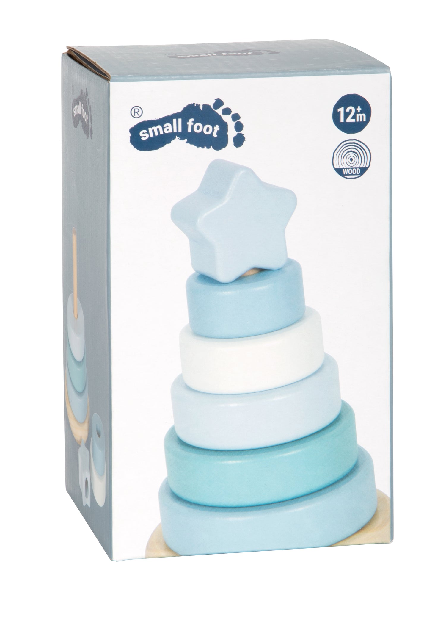 Stapelturm mit Stern in blau von small foot