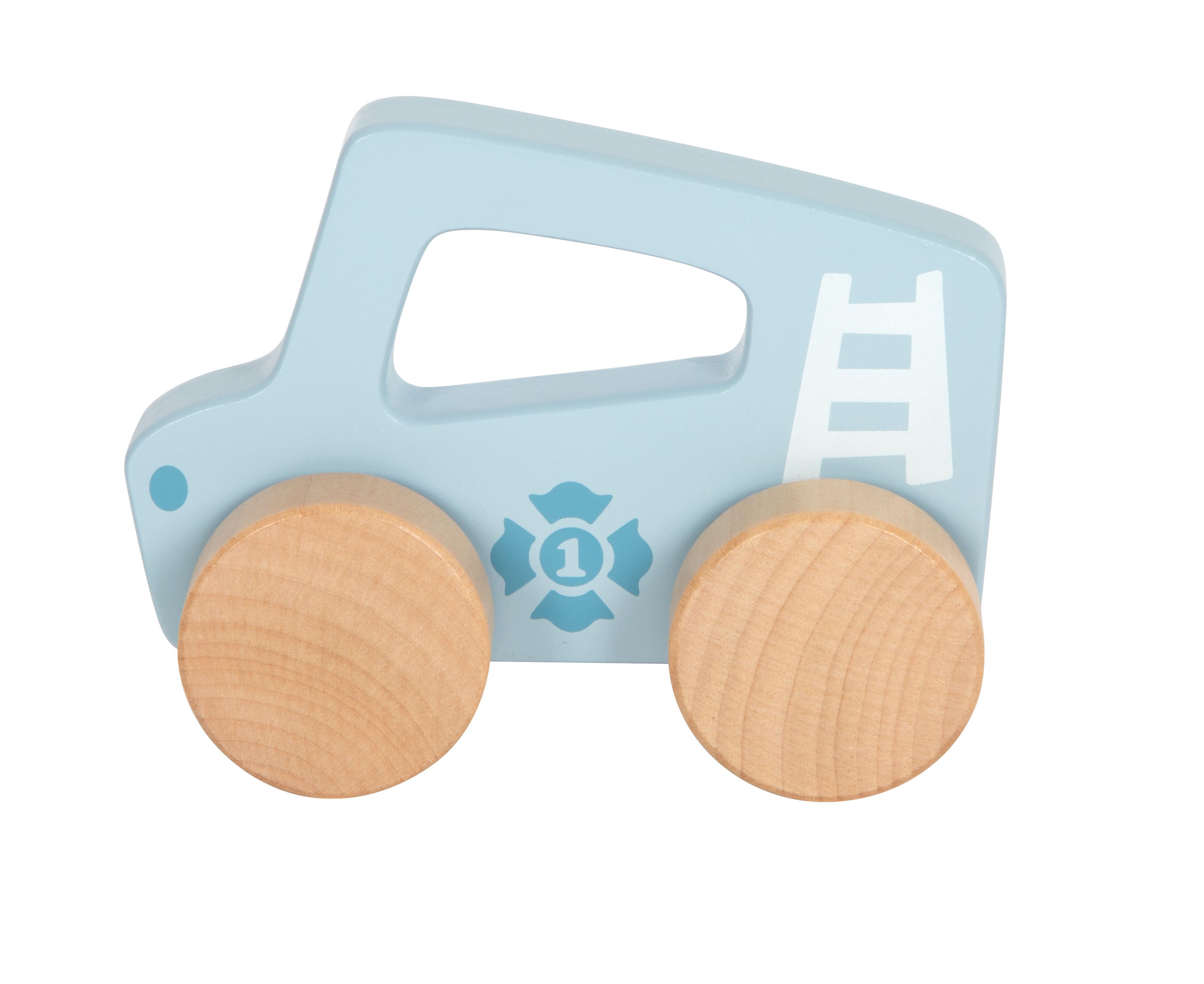 Small foot Schiebeauto aus Holz blau