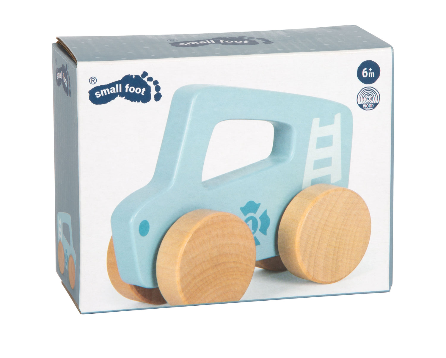 Small foot Schiebeauto aus Holz blau