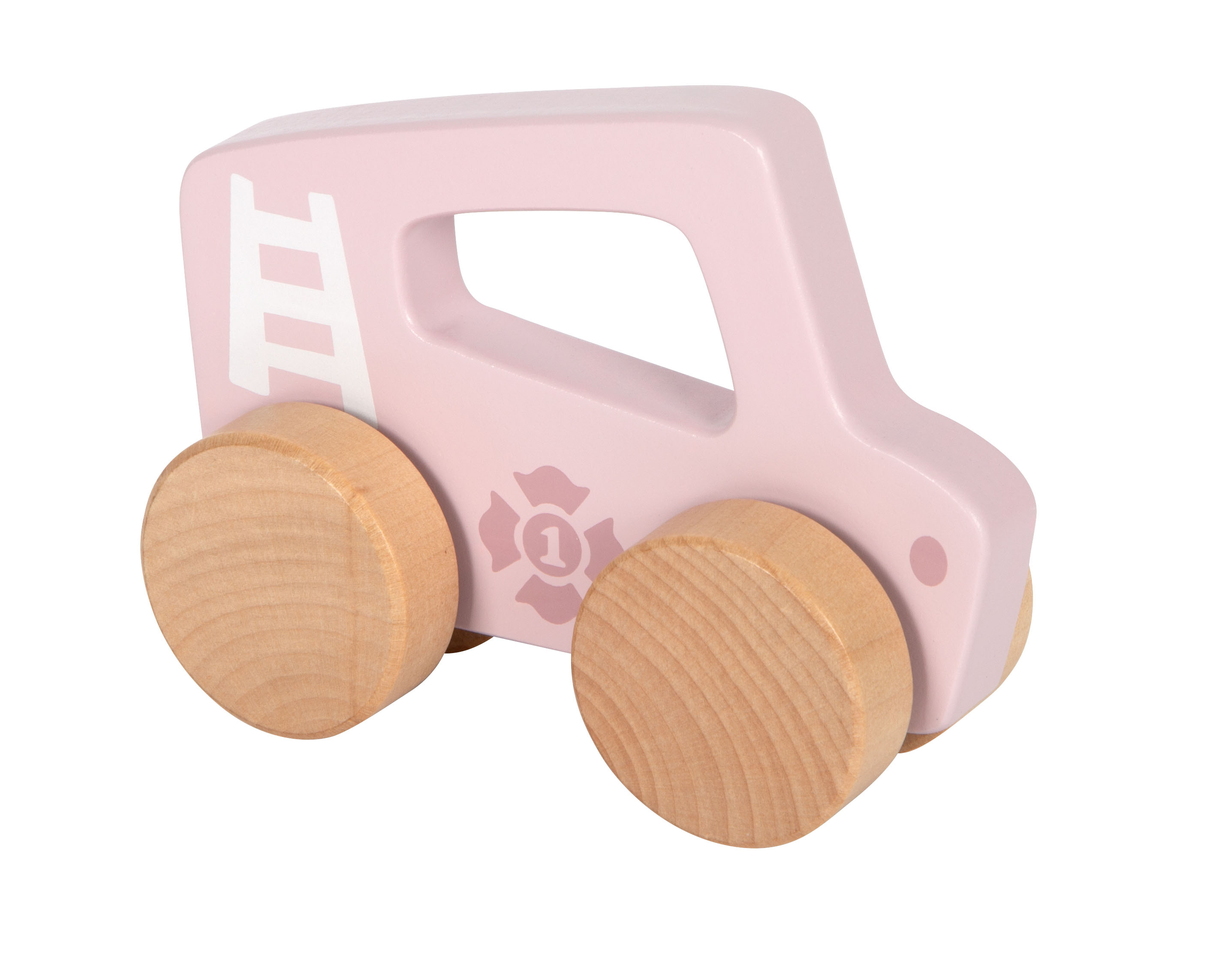 Small foot Schiebeauto aus Holz rosa