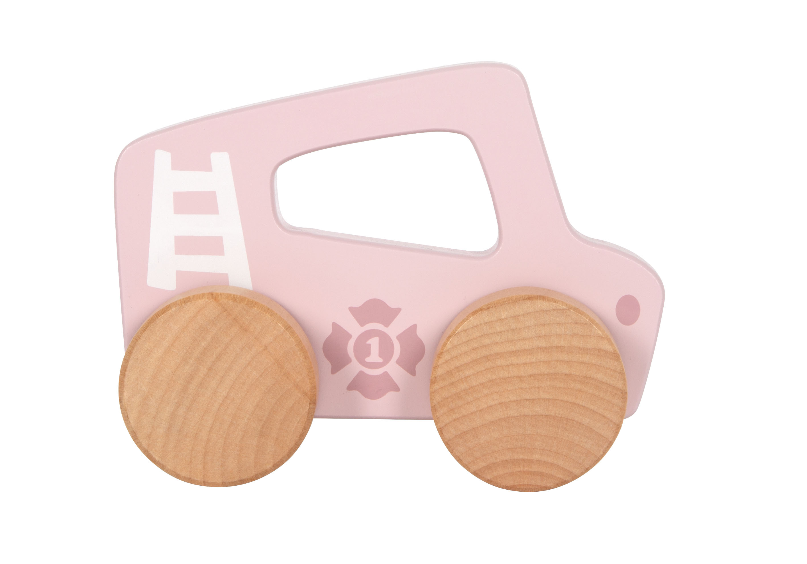 Small foot Schiebeauto aus Holz rosa