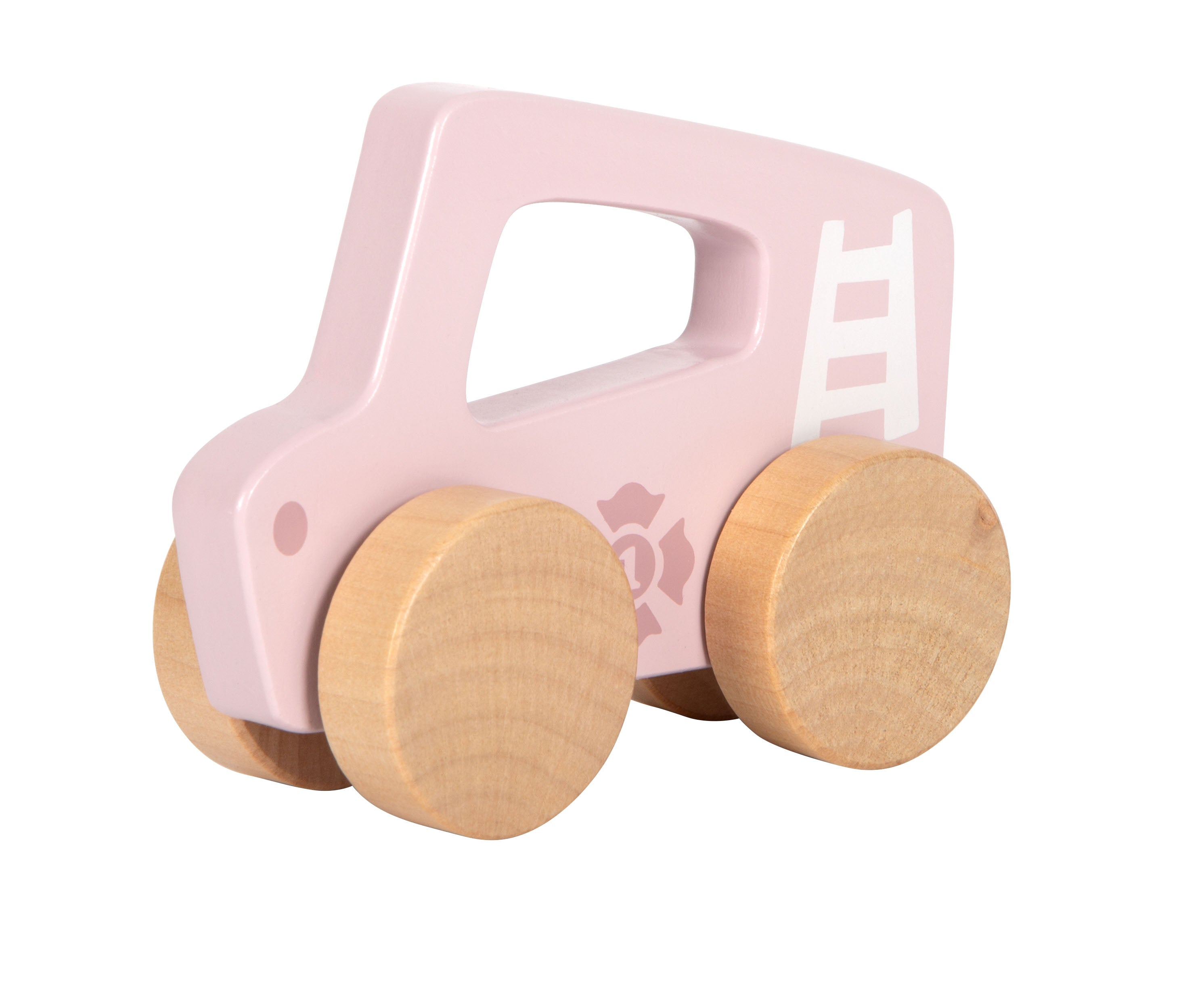 Small foot Schiebeauto aus Holz rosa
