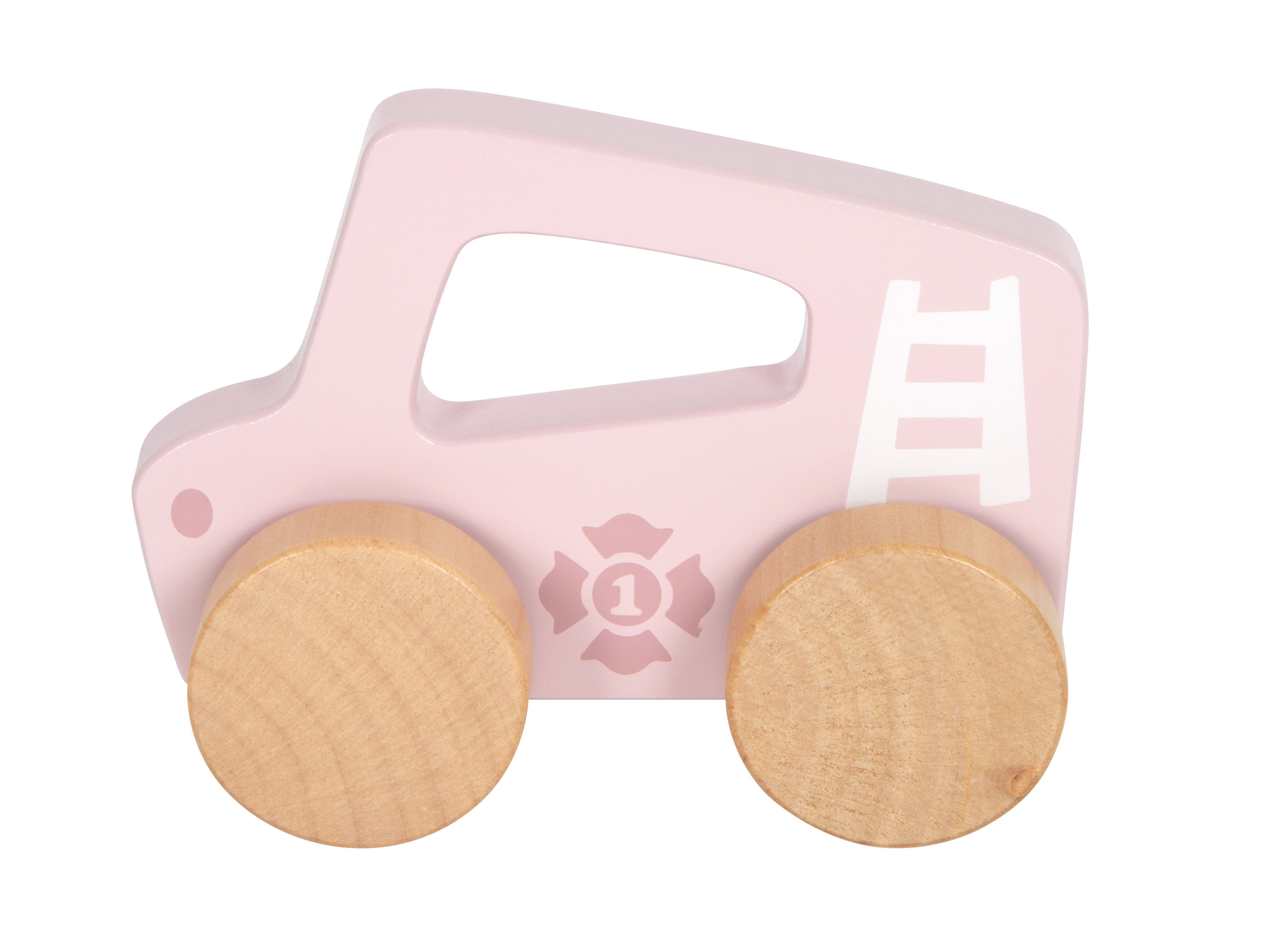 Small foot Schiebeauto aus Holz rosa