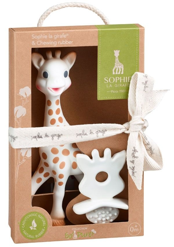 Sophie la girafe®  So'Pure Beißring mit Zahnungshilfe aus Naturkautschuk