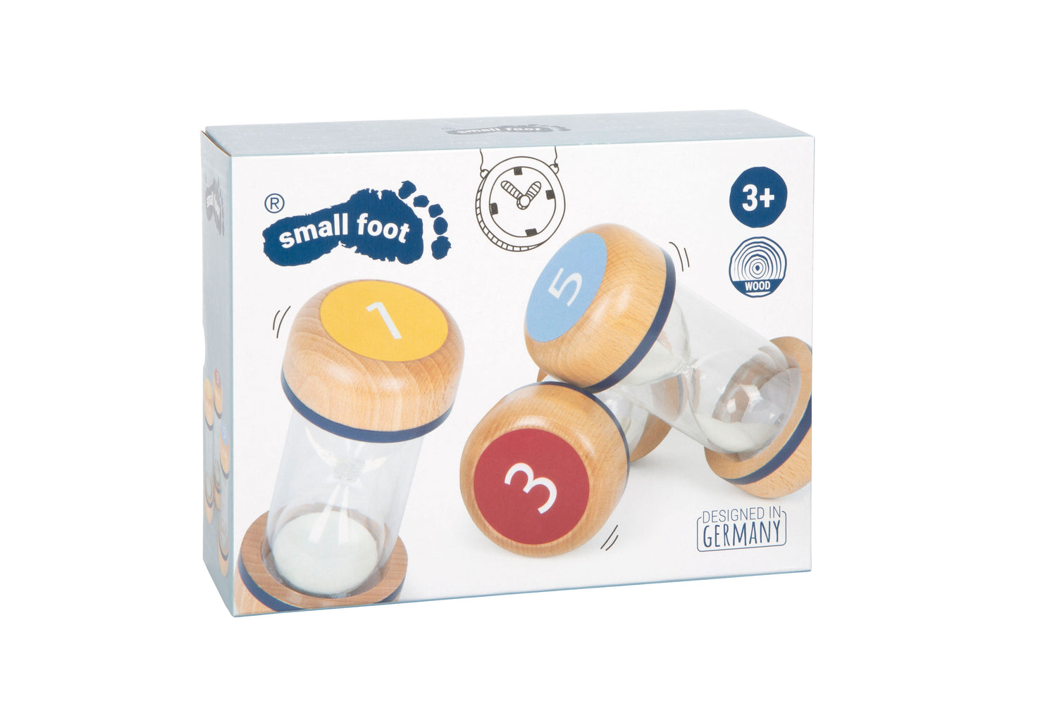 Sanduhren Set ,Educate‘ aus Holz von Small Foot