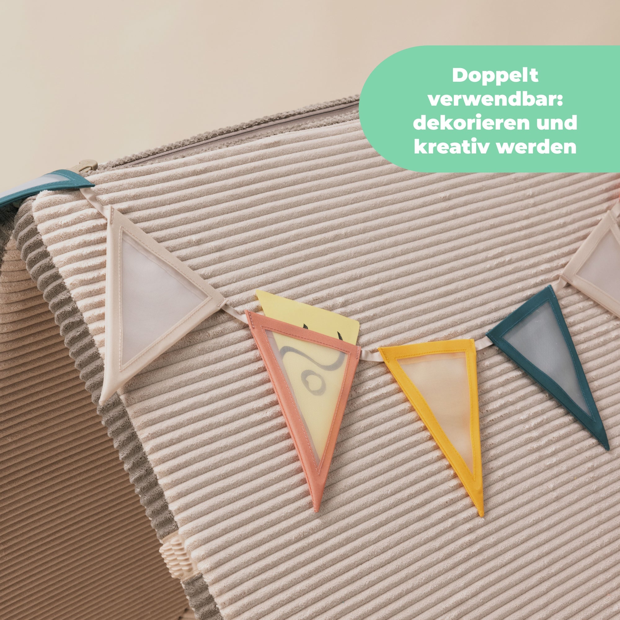 KOOJA Wimpel Girlande zum Befüllen- Fotogirlande